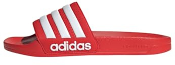 adidas Unisex Adilette Shower Slides, Vivid Red/Cloud White/Vivid Red, 11 UK