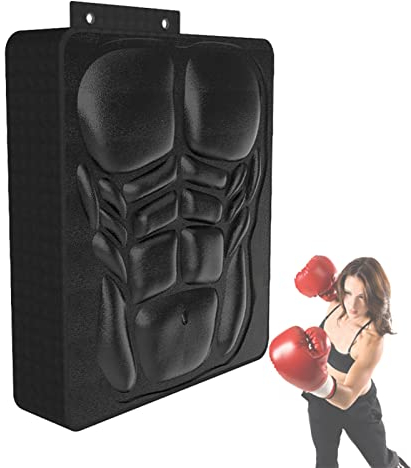 DYK&NX Wandschlagpolster Kampfsport, quadratische Fitness-Box-Pads, Wandschlagpolster aus Leder zur Wandbefestigung (Color : Black)