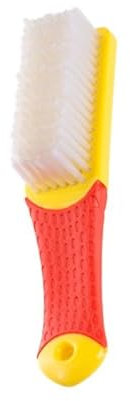 Cleaning Brush Shoe Brush Multifunctional Shoe Brush Sports Shoes Soft Brush Laundry Clothes Brush Cleaning Supplies Suede Brush for Shoes (Color : Yellow red)