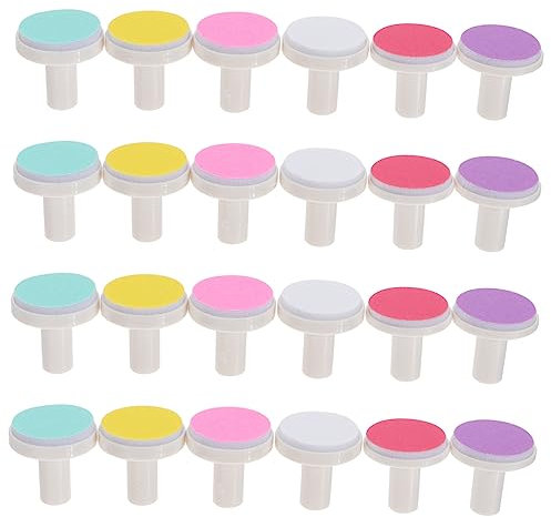 SAFIGLE Nagelfeilenpads Elektrische Nagelschleifköpfe Für Neugeborene 24 Stück Sicherer Ersatz Für Babys Nägel Mit Schleifköpfen Für Sanfte Nagelpflege