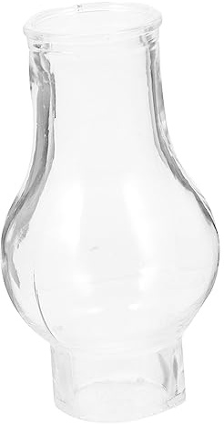 LIFKOME Pantalla de Transparente para Quinqué Lámpara de Aceite Vintage Diseño Grueso Resistente al Viento Adecuado para Iluminación de Emergencia y Decoración Cálida