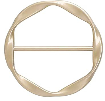 X-Institute Anillos Circulares Redondos de Moda para Bufanda de Aleación Metálica, Clips para Bufandas, Hebilla de Abrazaderas para Decoración de Ropa, Pañuelos para Dama, Clips para Corbata de