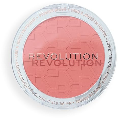 Revolution Blusher Reloaded, Peach Bliss | Talc-Free Powder Blush with Matte Finish for Cheeks, Rich Pigment & Buildable, Vegan & Cruelty-Free