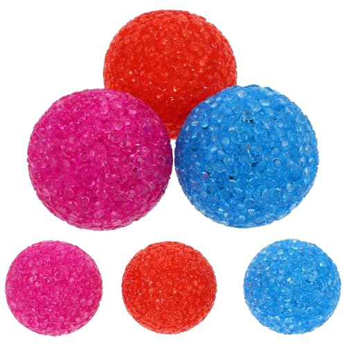 iplusmile Jeu pour Chat 6 Balles à Grelots 5 CM, Jouets Sensoriels pour Chats d'Intérieur, Lot Multicolore Aléatoire Couleur Aléatoire