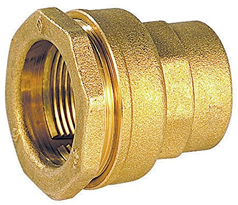 Sferaco - Raccord droit femelle - Série Fer - Pour Raccordement Polyéthylène - Diamètre : 27 - 3/4