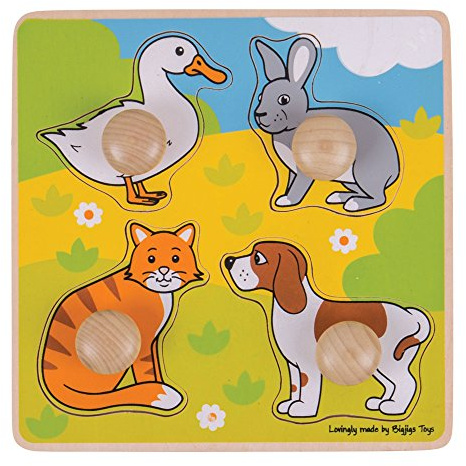 Bigjigs Toys My First Peg Puzzle - Animals
