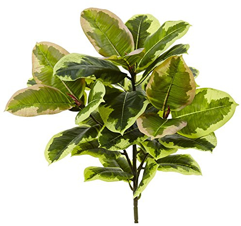 Nearly Natural 23in. Rubber Leaf Artificial Plant (Real Touch) (Set of 3)