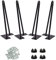 Drenky Tischbeine Metall Schwarz,4 Stück Füße für Möbel Hairpin Legs 40 cm Möbelfüße Schwarz Schrankbeine Haarnadel Tischbeine Schreibtisch Beine für DIY Möbel Projekt