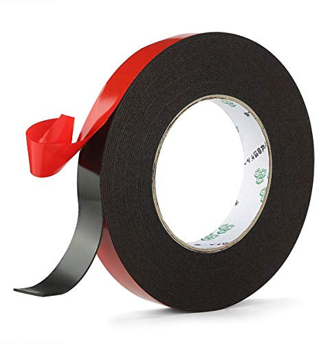 PE Foam Double-Sided Adhesive Tape -Outdoor and Indoor Super Strong Foam Seal Strip for Weatherproof Decorative and Trim,Car Trim Strip,Photo Frame (Wide 3/4 in Long 33 Ft)