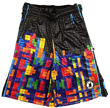 Flow Society Jungen Flowtris Shorts - Jungen Athletic Shorts, Schwarz, XL