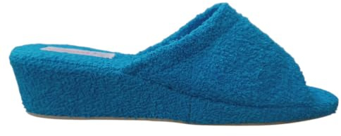 Ciabatte Spugna Aperte Bagno Donna Antiscivolo Zeppa 4 cm Leggere Interno Sughero (Celeste, numeric_36)