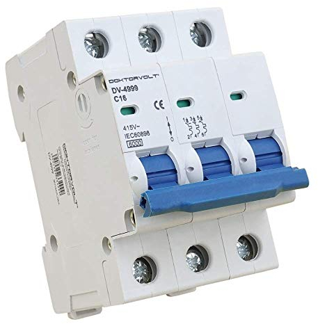 Leitungsschutzschalter 3P C16A 6kA LS-Schalter Sicherungsautomat LSS MCB Doktorvolt 4999