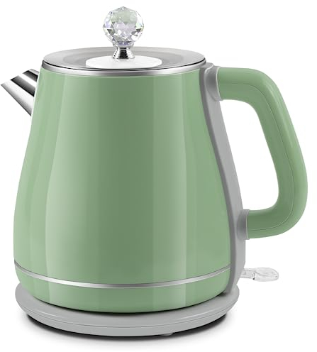 1.8L Electric Kettle Cordless, 1800W Water Kettle Electric with Fast Boil, Auto Shut off and Boil Dry Protection, Quiet, Suit for Camping, Office, Kitchen