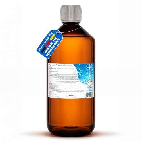 HERRLAN® AquaClear Cristallo trasparente – 1 litro di liquido anti-opacizzante per piscine – per tutti i tipi di filtri, senza coloranti – cura dell'acqua Made in Germany