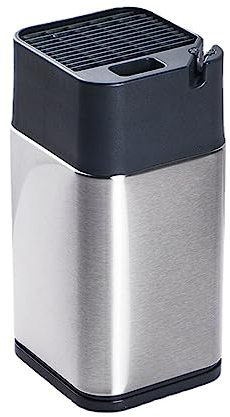 Ceppo universale per coltelli in acciaio inox, con fessura per forbici, per affilare senza coltelli, salvaspazio.