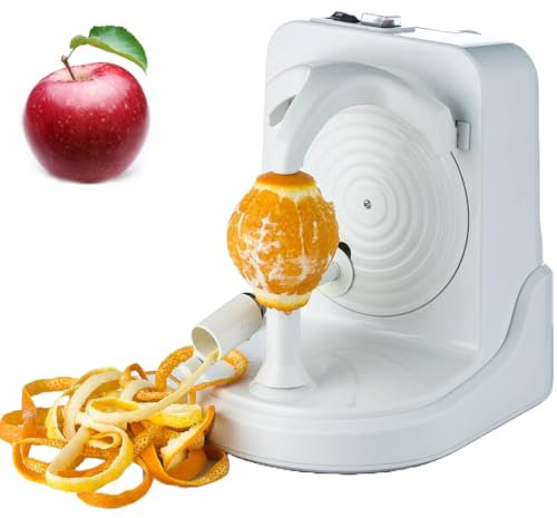 Pelador de Frutas eléctrico, pelador automático, Rango Ajustable de pelado Estable, Herramienta peladora de Naranjas se Puede Apagar automáticamente, para Frutas, Verduras, Patatas, Mango, Kiwi