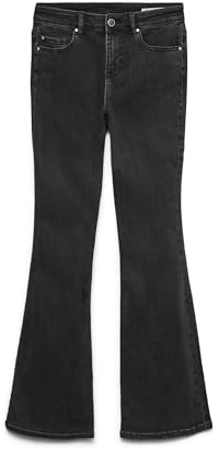 VERO MODA Vmflash Mr Flared Jeans Li170 GA Noos, Noir, XL / 30L