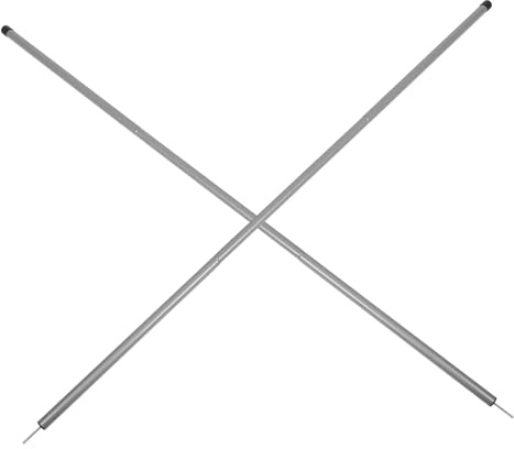 Happyyami 2sets Outdoor Iron Tent Support Poles Heavy Duty Camping Rods for Tarp Canopy Lightweight and Portable Tarp Holding Poles for Setup