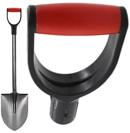 Kustimantu Manici a pala - Accessorio per manico a pala, attrezzi manuali da giardinaggio per orto, giardino e lavori esterni, per uomini, donne e famiglia