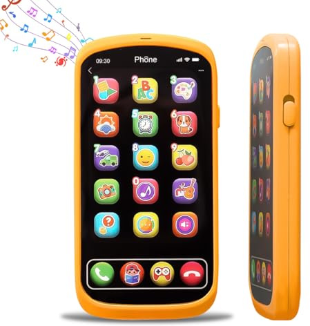 Educational Baby Toy Phone with Music, Lights for Toddlers, Learning Toy Phone Smart Phones Mobile Cellphone Gift