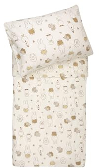 Jollein Ropa de Cama Infantil – Miffy Family Farm – 100 x 140 cm – 100% algodón – Ropa de Cama para bebé con Funda de Almohada – Juego de edredón Infantil – Juego de Cama
