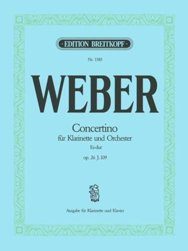 Concertino fur klarinette und orchester es-dur clarinette