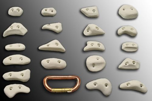 Move-it-Climbingholds Footsteps 3 (Spax) Klettergriffe XS, Farbe:weiß