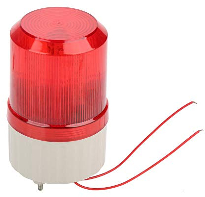220V 2A Voyants d'alarme d'urgence LED Rouges Stroboscope de Secours Alarme Rotative Système d'Alarme Acousto-optique Stroboscopique LED (8 * 8 * 15cm)