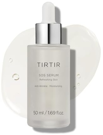 TIRTIR SOS Serum - Radiant Glow Boosting Face Serum - Plumping, Anti Aging, Hydrating - Visibly Smooth and Glowy Skin - Fragrance Free for All Skin Types, 1.69 fl.oz.