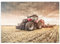 MyPuzzle Moderner roter Traktor bei der Einsaat - Premium 200 Teile Puzzle - MyPuzzle Sonderkollektion von Puzzle Galaxy