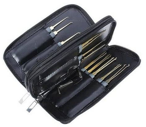 Dietrich-Set mit stabilem Allwetter-Reißverschluss-Etui