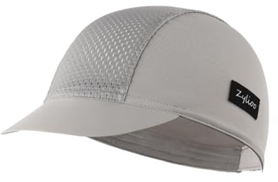 Zylioo S/M/L/XL/XXL cykelmössa med visir för män och kvinnor, solskydd cykelhatt under hjälm, sommar hjälmfoder, Skärm-Grå, XL-3XL