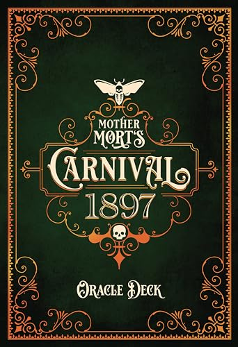 Mother Mort's Carnival 1897 Oracle Deck: Deluxe Set, 32-Card Foil Accented Deck, 76-Page Full-Color Guidebook, 80-Page Hardcover Storybook, Triple Goddess, Gothic Fiction, Shadow Work