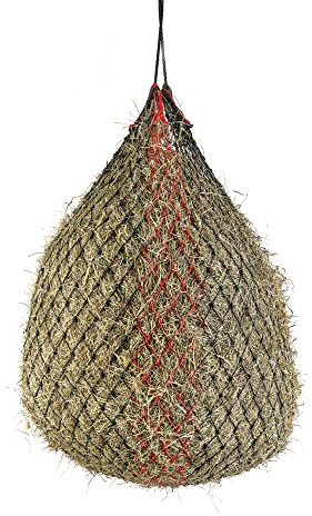 Shires Fine Mesh Haynet - Large - Black/Red