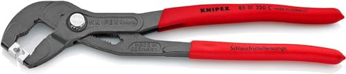 KNIPEX Hose Clamp Pliers for Click Clamps with Non-Slip Plastic Coating 250 mm, 85 51 250 C