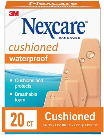 3M CB Bende e tamponi Impermeabili Imbottiti Nexcare: Assorted / 20-Count (così)