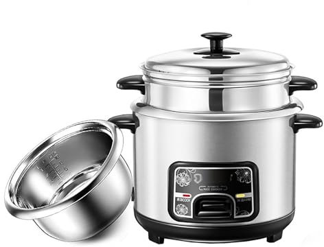 Olla arrocera (2-5L) Olla arrocera multifunción for el hogar con olla interior de acero inoxidable 201, pequeños electrodomésticos con capacidad for entre 1 y 7 personas 220-240V US/EU(2L)