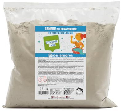 Ceniza de leña virgen sedada de 1 mm – Sobre de 1 kg