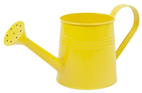 Regadera duradera para plantas de interior y exterior, jarra de jardín fácil de verter de 1 litro, maceta de metal, cubeta de arreglo para invernadero
