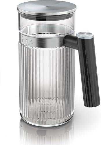 Ninja Luxe Café Glass Carafe, Glass Pitcher for Espresso and Coffee, Hot or Iced, Espresso Machine Accessories, 825ml, XSKCARAFEEUK