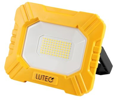 LUTEC 3500LM LED Work Light, Rechargeable Magnetic Work Lights with Stand, Portable 5000K Flood Light for Car Repair, Fishing, Camping, Emergency, Hiking, 3 Modes