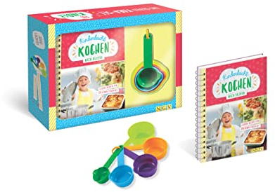 Kinderleicht kochen nach Bildern. Das clevere Koch-Set für Kinder ab 6 Jahren: Set mit 5 Messbechern und Rezeptbuch