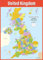 Daydream Education GB-Karten-Poster, Geographie-Poster, für das Klassenzimmer, laminiertes Glanzpapier, 850 x 594 mm (A1)