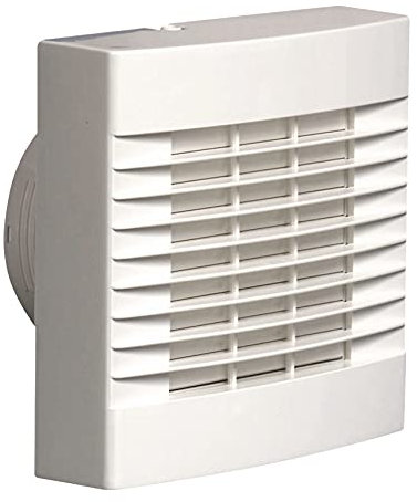 Airvent 459318A 100MM 4 Bathroom Humidity Extractor Fan With Humidistat, Pullcord And Automatic Shutters