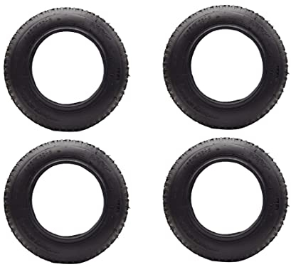 4X HMH-Shop Mantel 4.80/4.00-8 Schubkarrenmantel 4er Set Decke Ersatzreifen für Schubkarre Handkarre Luftreifen Luftrad Tire Reifendecke 400x100mm max. 136Kg bei 2.0 Bar Sackkarre Bollerwagen