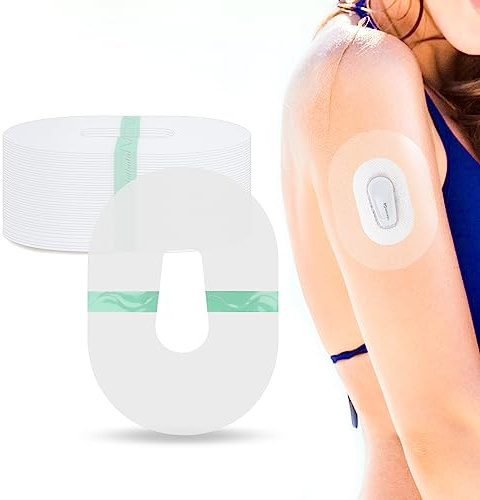 YOUSHARES Dexcom G6 Patches 40 Packs - Waterproof Dexcom G6 Sensor Covers Continuous Glucose Monitor Patch, Skin-Friendly CGM Patch Protection for 14 Days (Transparent)
