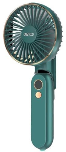 CNMTCCO Mini Ventilateur Portable Rechargeable USB - Turbo Ventilateur de Poche 5 Vitesses, 18H Autonomie Max, Compact et Léger (vert)