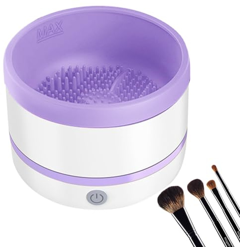 Générique Nettoyeur De Pinceaux De Maquillage Électrique | Machine À Laver Les Pinceaux De Maquillage,Laveur D Outils Cosmétiques Portatif pour Passionnés De Beauté Artistes Et Étudiants