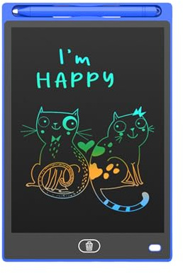 Tablette d'écriture LCD couleur 8,5 réutilisable et portable pour enfants, bureau, école, bloc-notes électronique portable