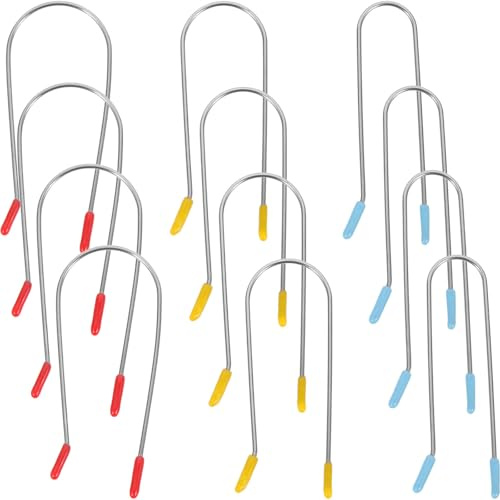 HOMOCONO 24 Clips de Alambre de Metal para Rulos Calientes en Forma de U, Material Acero Inoxidable 304, para Uso en Casa y Cuidado del Cabello